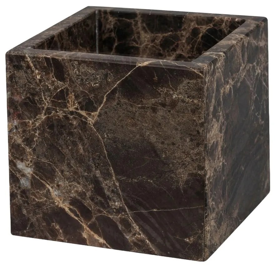 Sötétbarna márvány fürdőszobai rendszerező vattakorongokhoz Marble – Mette Ditmer Denmark