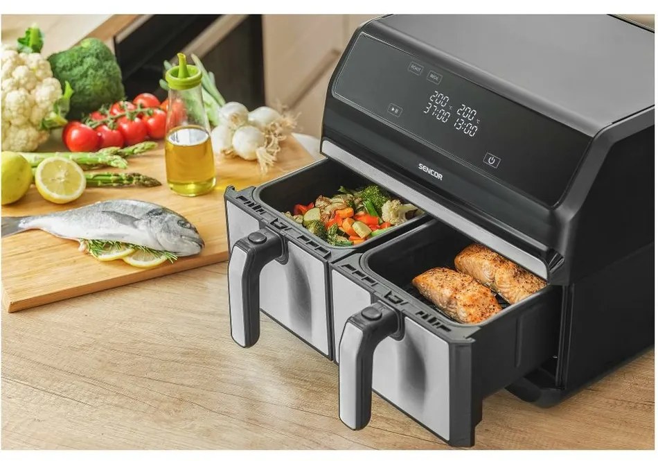Sencor SFR 9500SS forrólevegős fritőz