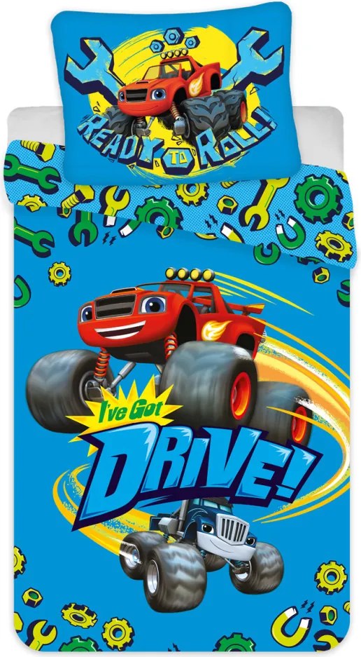 Láng Drive gyerek, ovis ágyneműhuzat 100×135 cm, 40×60 cm