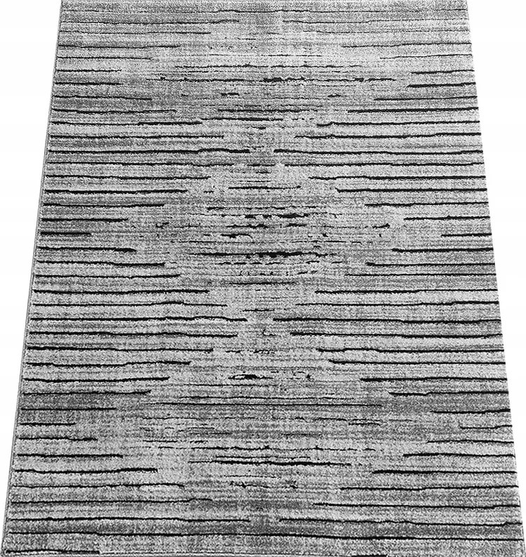 Szőnyeg 280x370 Modern Szürke Masszív Kivágott 3D Fríz A Szobába Divatos