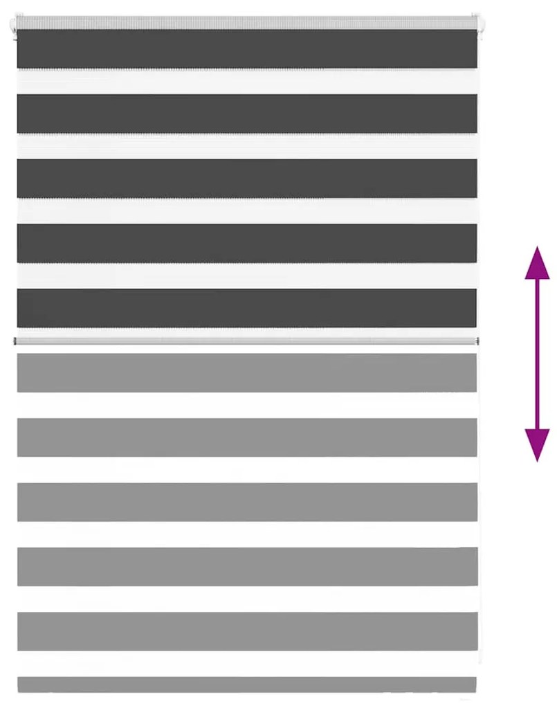 zebrafüggönnyel fekete szövetszélesség 105,9 cm poliészter