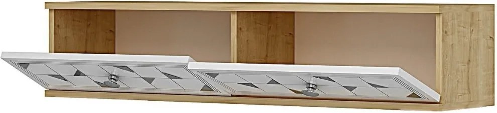 Moka 120 - Sapphire Oak, White, Silver