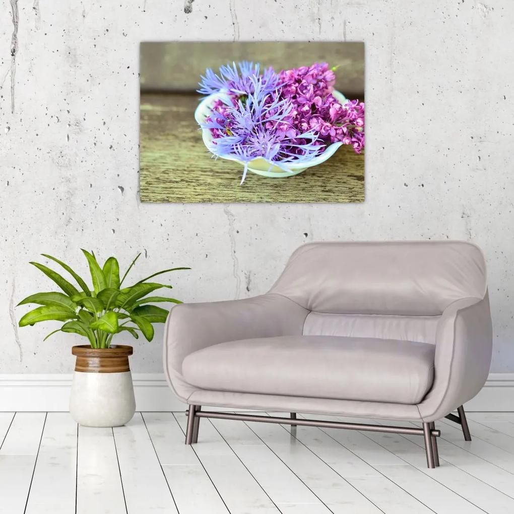 Kép - lila növény (70x50 cm)