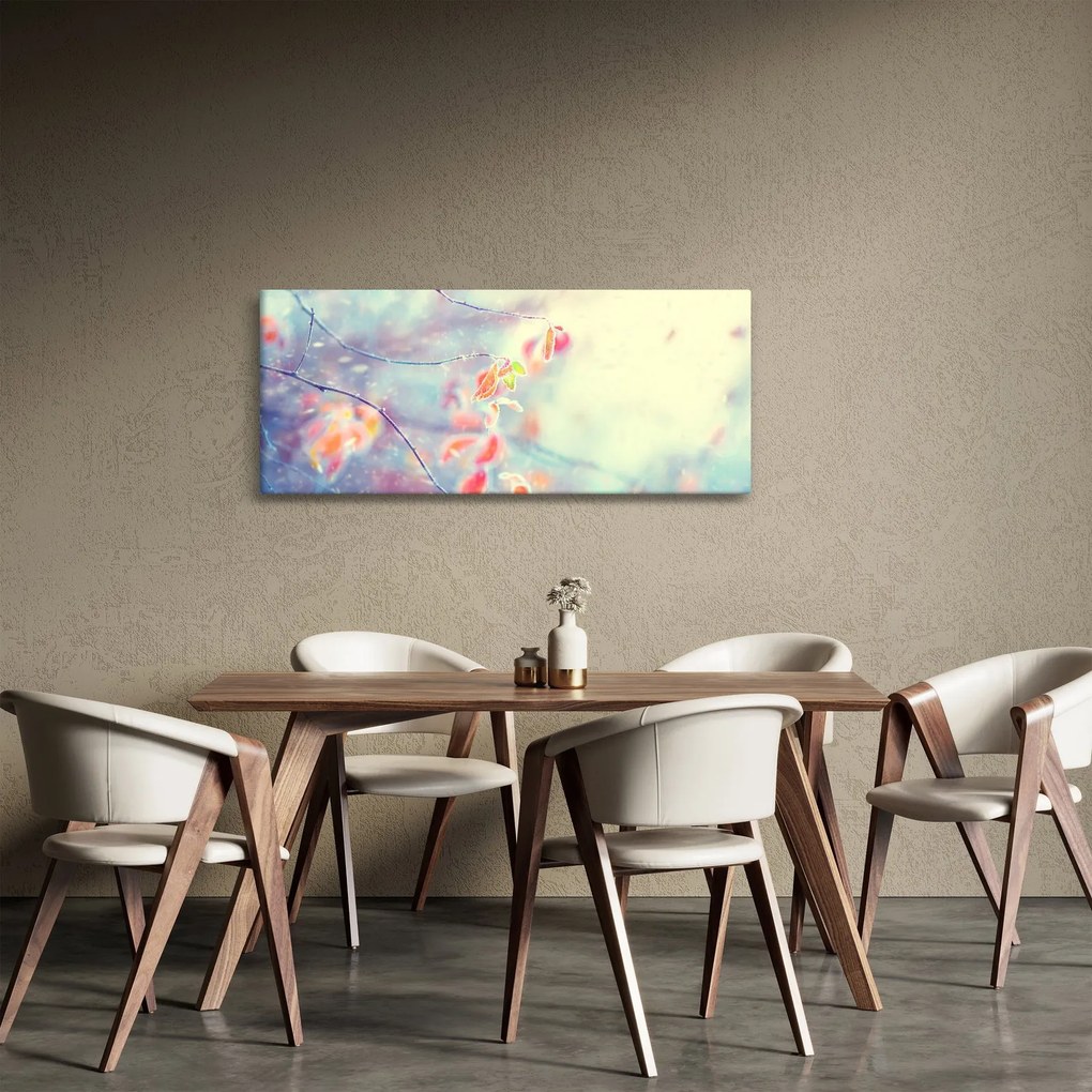 Kép - Levelek a jégben (120x50 cm)