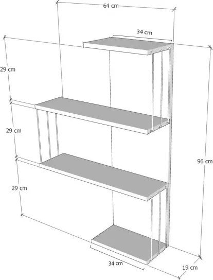 Cambel - antracit polc