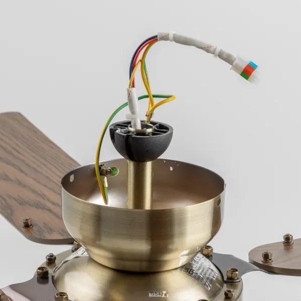 ZEVENTI - Mennyezeti ventilátor NAVAGIO 1xE27/60W/230V barna