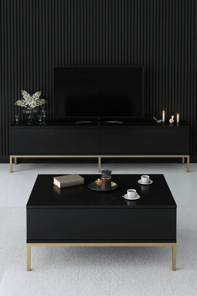 Lord Black and Gold TV-asztal