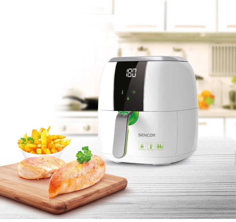 Sencor SFR 5320WH horkovzdušná fritéza LED displej
