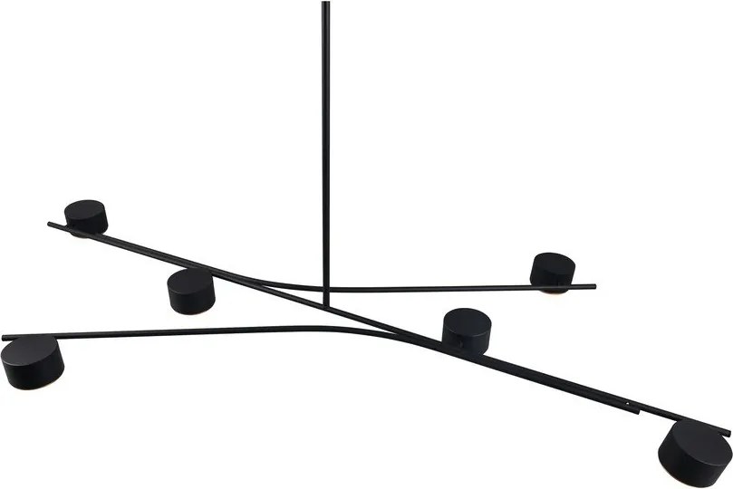 Fekete fém függőlámpa Coda – Trio Select