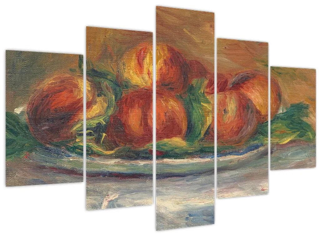 Kép - Auguste Renoir, Peaches on a  Plate, reprodukciók (150x105 cm)