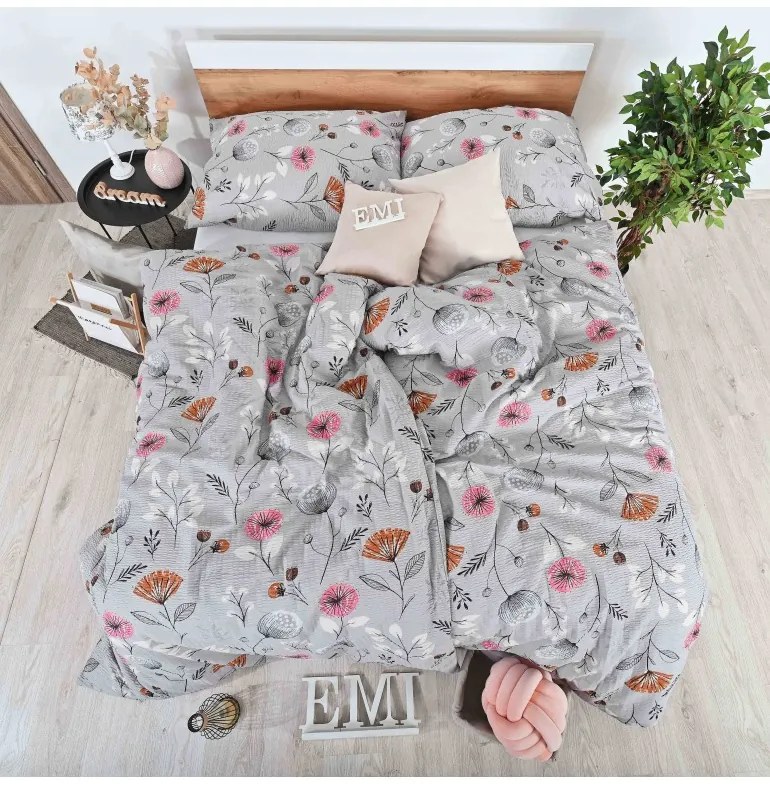 EMI Kayla krepp ágyneműhuzat, A standard egyszemélyes ágy szett tartalma: 1x 140x200 + 1x 70x90