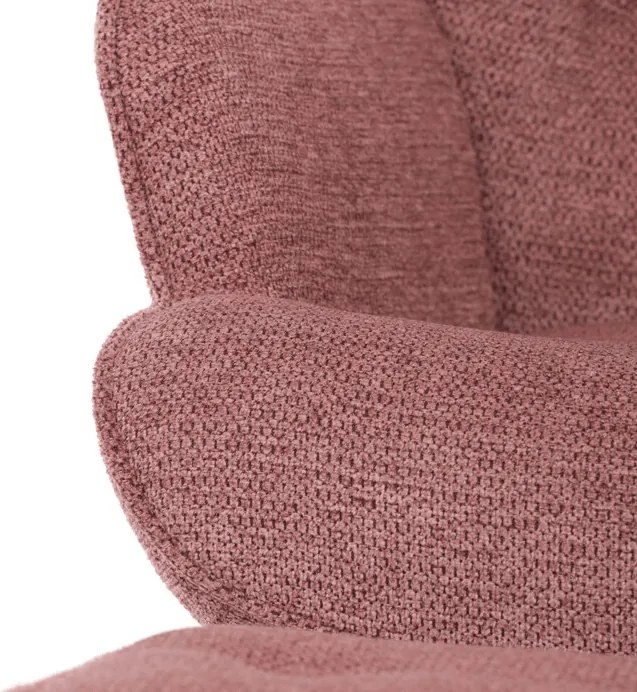 Relaxációs fotel, rózsaszín, bársony kárpit, AK-303 PINK2