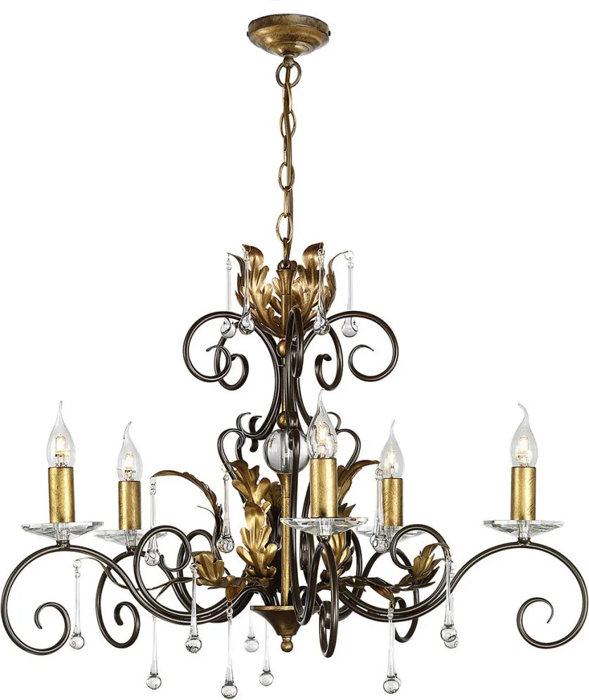 Elstead Lighting AMARILLI AML5-BRONZE Csillár 5x60W/E14