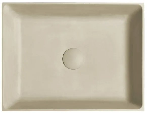 Sapho - Ráültethető mosdó FORMIGO 47,5x36,5 cm beton/bézs