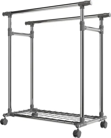 Juskys Kerékkel ellátott fém ruhállvány