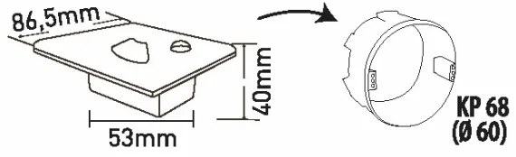 Brilagi -LED Lépcsővilágítás érzékelővel LED/1,5W/230V 3000/4000/6500K fehér