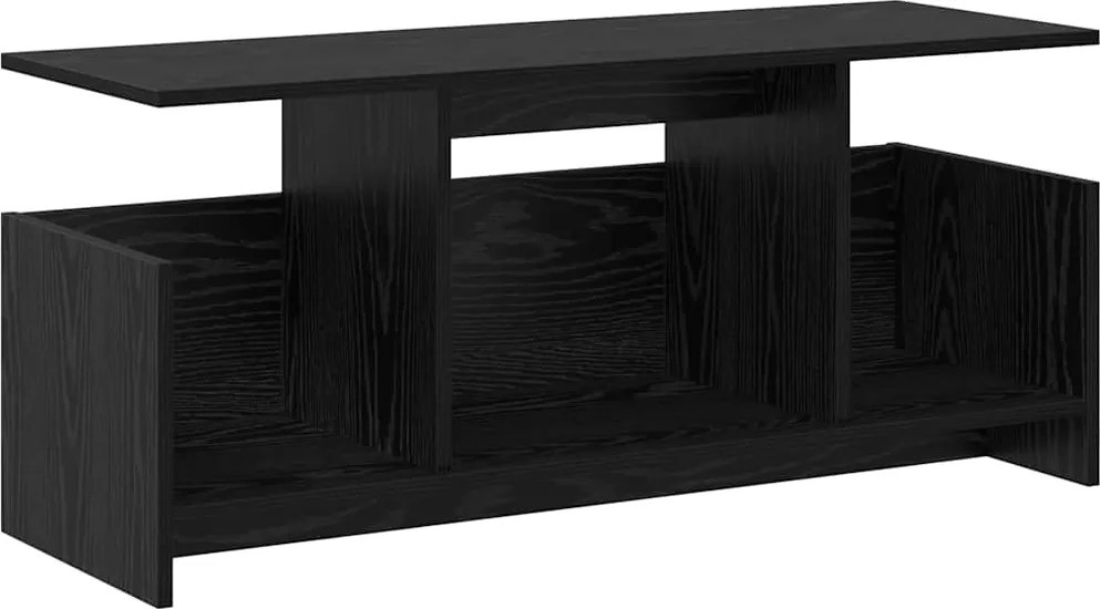 vidaXL TV állvány Fekete tölgy 102 x 35 x 45 cm Faanyag