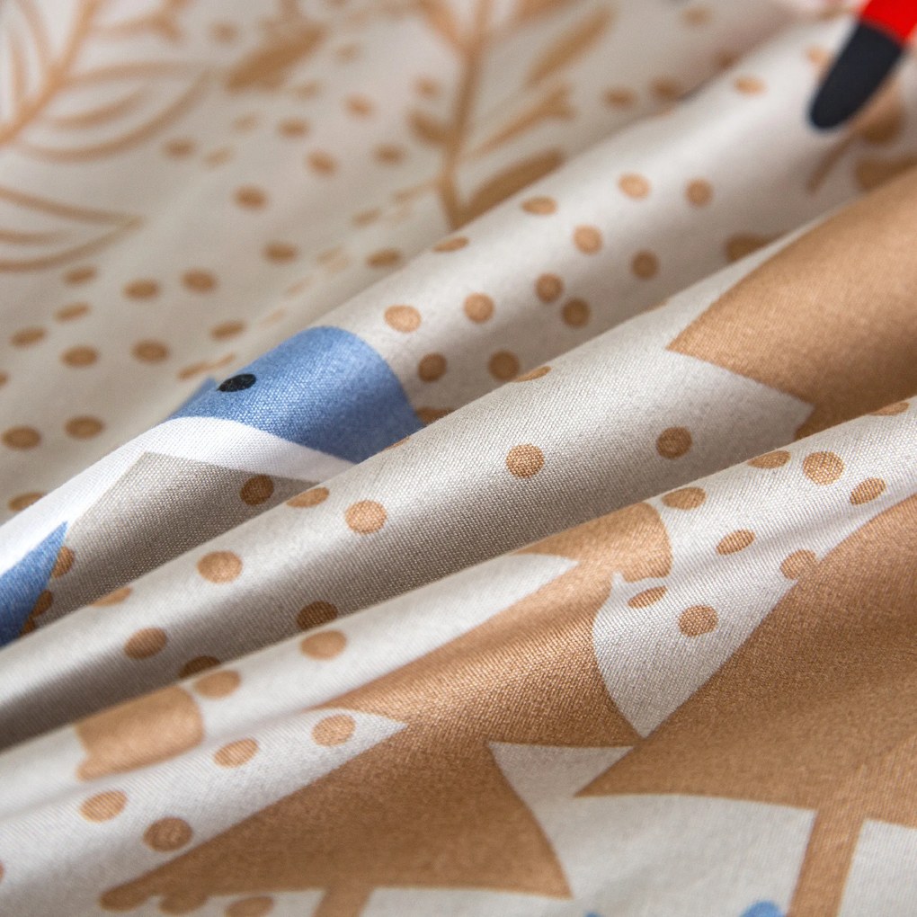 RED FOX barna mikroszálas ágyneműhuzat Ágyneműhuzat mérete: 2 db 70 x 90 cm | 200 x 220 cm