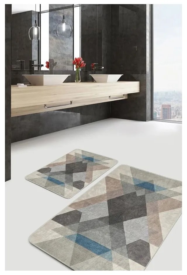 Bársony fürdőszobai kilépő szett 2 db-os 60x100 cm – Mila Home