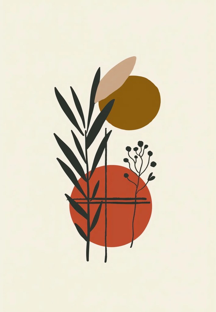 Poszter 68x98cm Kontraszt a botanikában