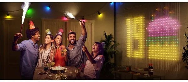 Govee - RGBIC Függönyvilágítás 520 LED 1,5x2m Wi-Fi IP65