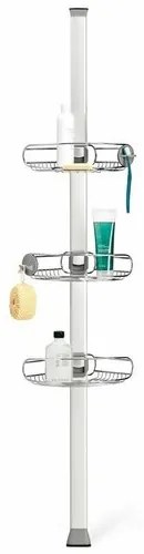 Simplehuman állítható zuhanyrúd polcokkal kisméretű
