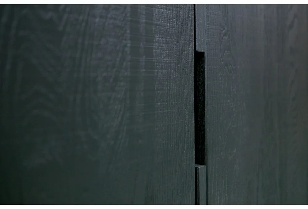 Fekete kőrisfa szekrény 85x149 cm Silas – WOOOD