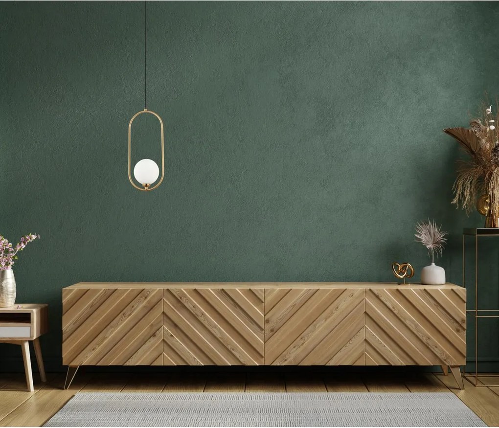 Italux modern függeszték lupus antik bronz fehér itxpnd-3965-1-bro
