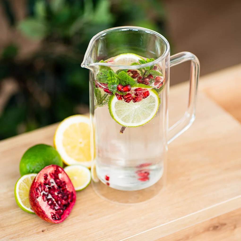 4Home Double Hot&Cool hőálló üvegkancsó, 1 l