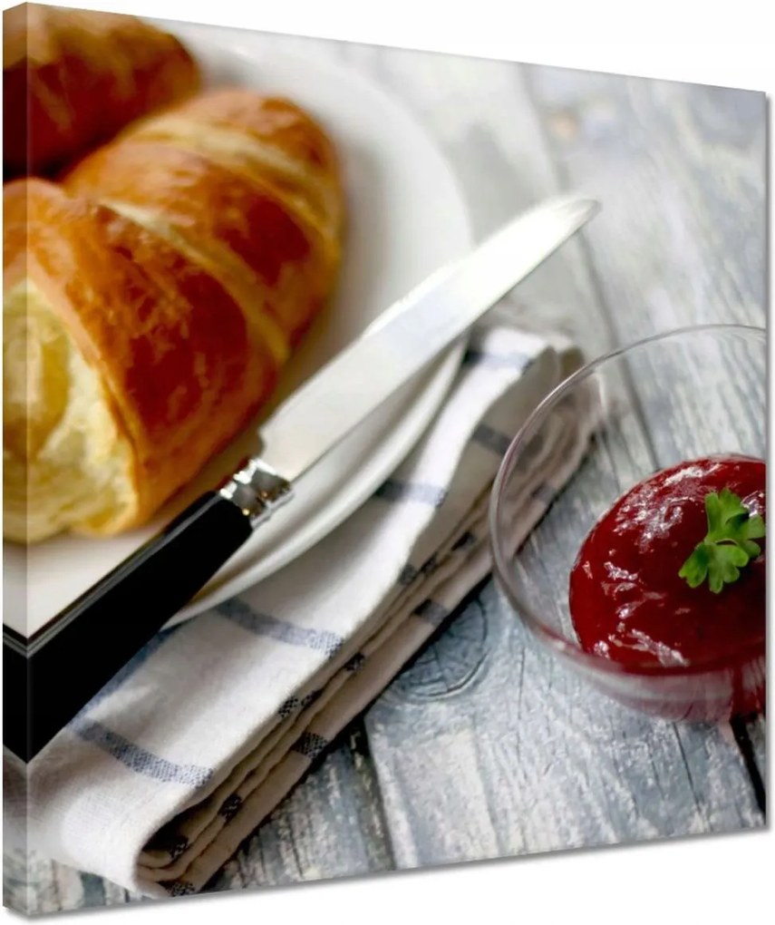 Vászonkép 30x30 Lekváros kifli