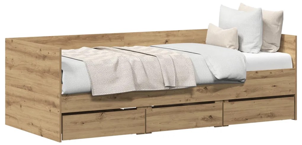 Kanapéágy Mesteri tölgy Mérnöki fa 90 x 200 cm Tartós Kanapéágy