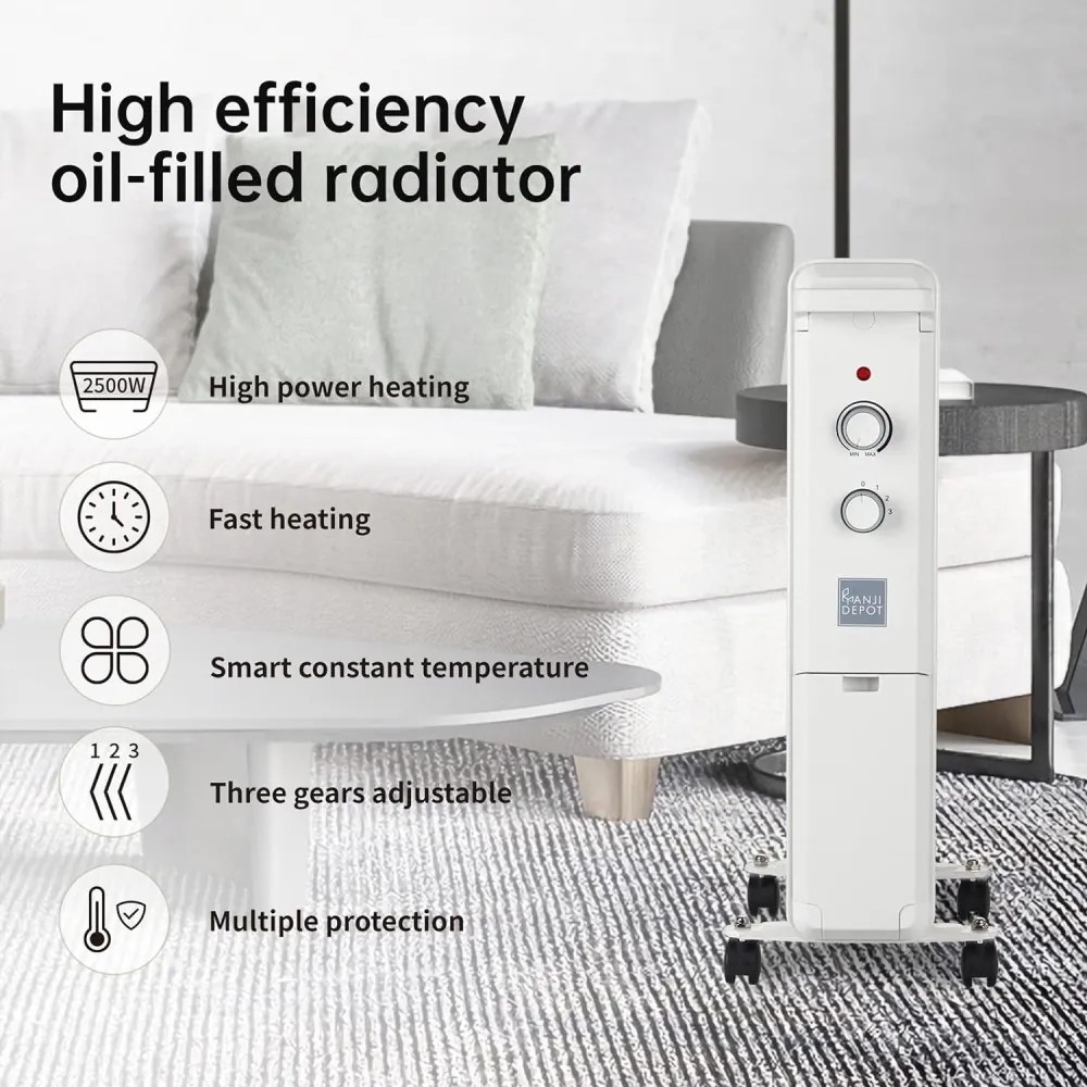 ANJI Depot 2500W 11 lamellás Olaj radiátor MOUJ-076