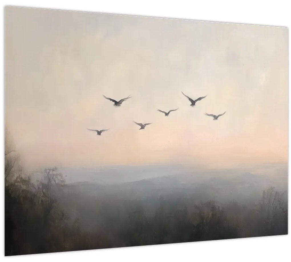 Kép - Madárcsapat (70x50 cm)