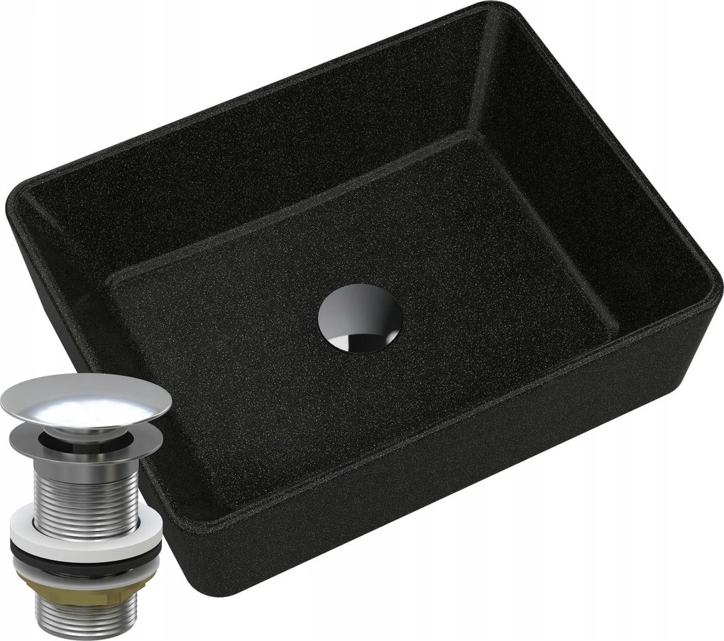 Mosdókagyló Gránit Asztali Arany Parafa Króm