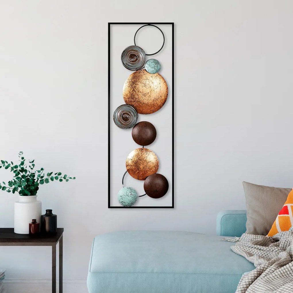 Textured fém fali dekoráció, 32 cm – TR891TNL2404