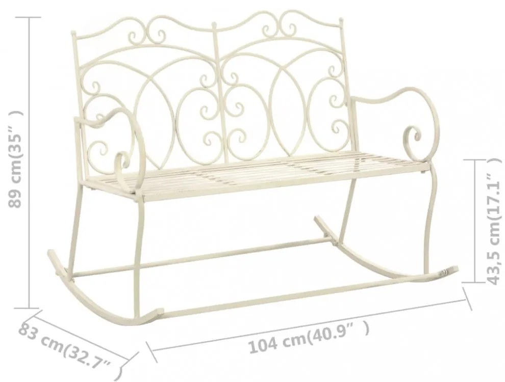 fehér antik vas kerti pad 104 cm