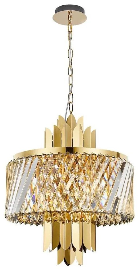 Csillár láncon MARGOT 6xE14/40W/230V átm. 43 cm arany