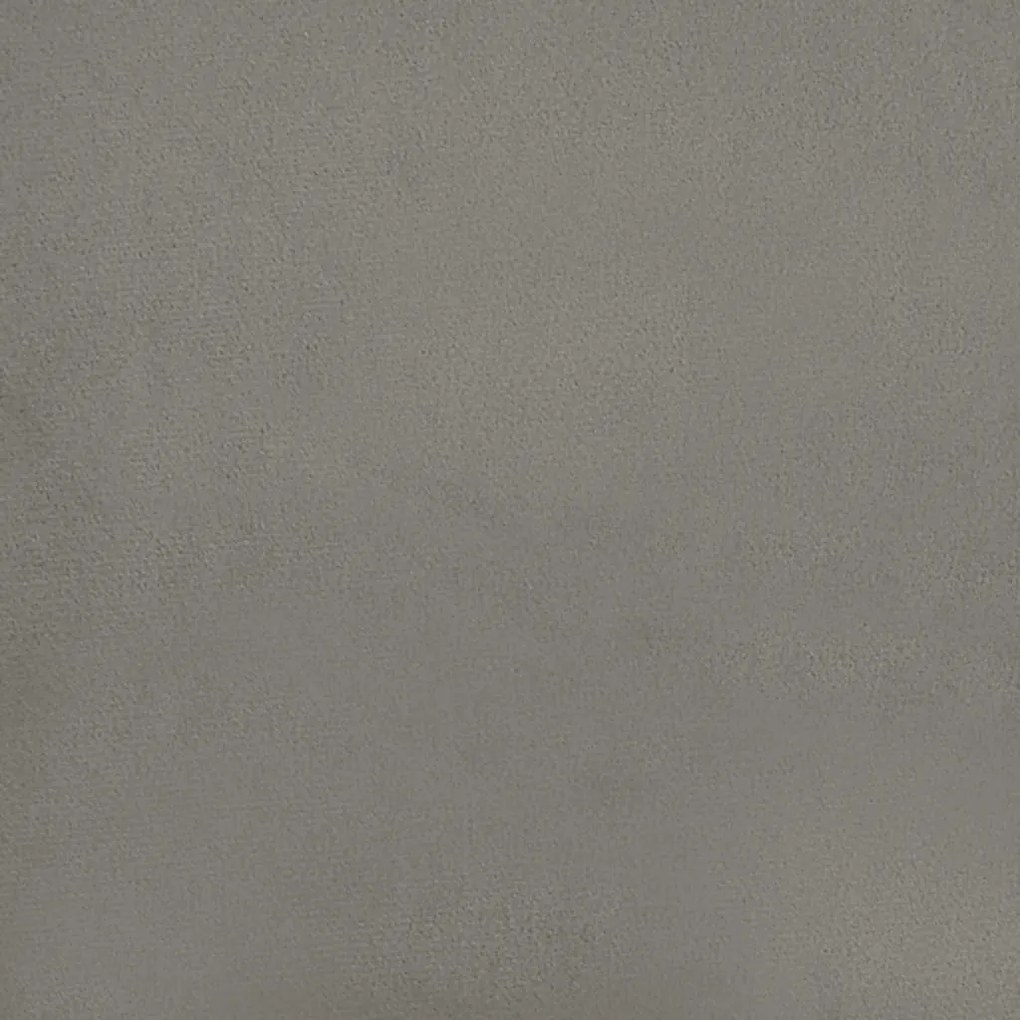 világosszürke bársony fejtámla 80x7x78/88 cm