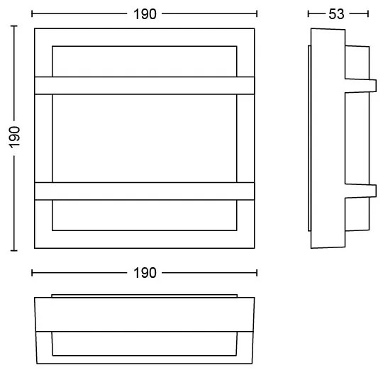 Philips 17394/93/P3 - LED kültéri fali lámpa MYGARDEN PETRONIA LED/12W IP44
