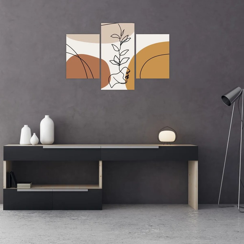 Kép - Boho formák (90x60 cm)