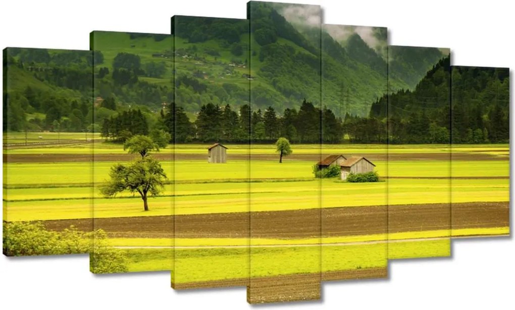 Vászonkép 140x80 Zöld őzek