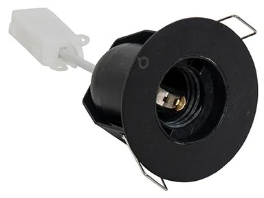 6 darabos modern süllyesztett spotlámpa szett fekete színben - Insight