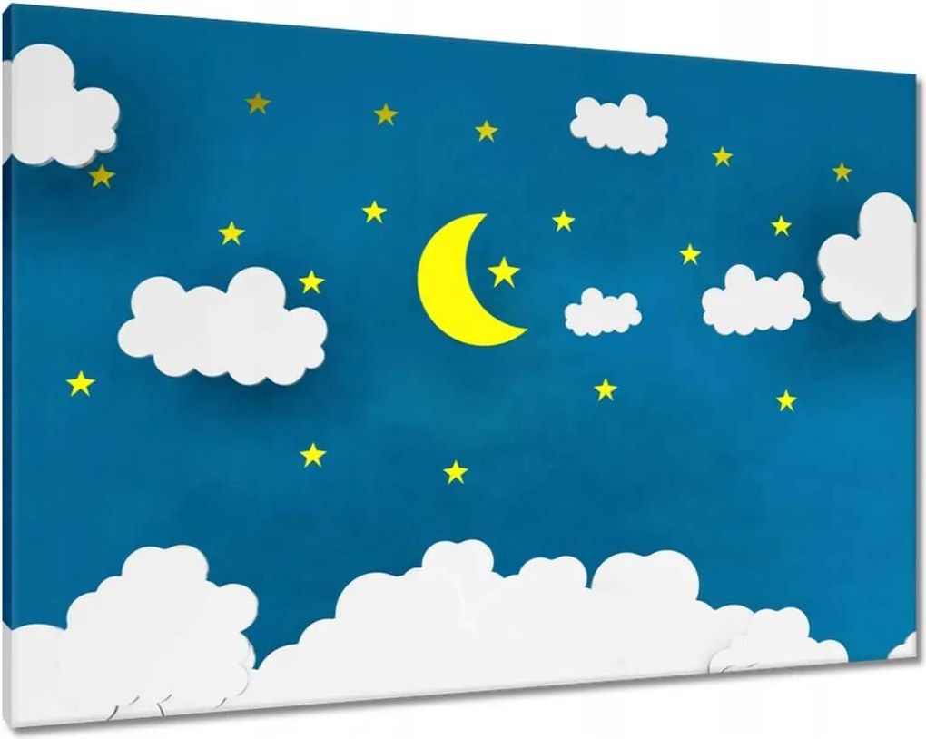 Vászonkép 100x70 Éjszaka Hold Éjszakai háttér