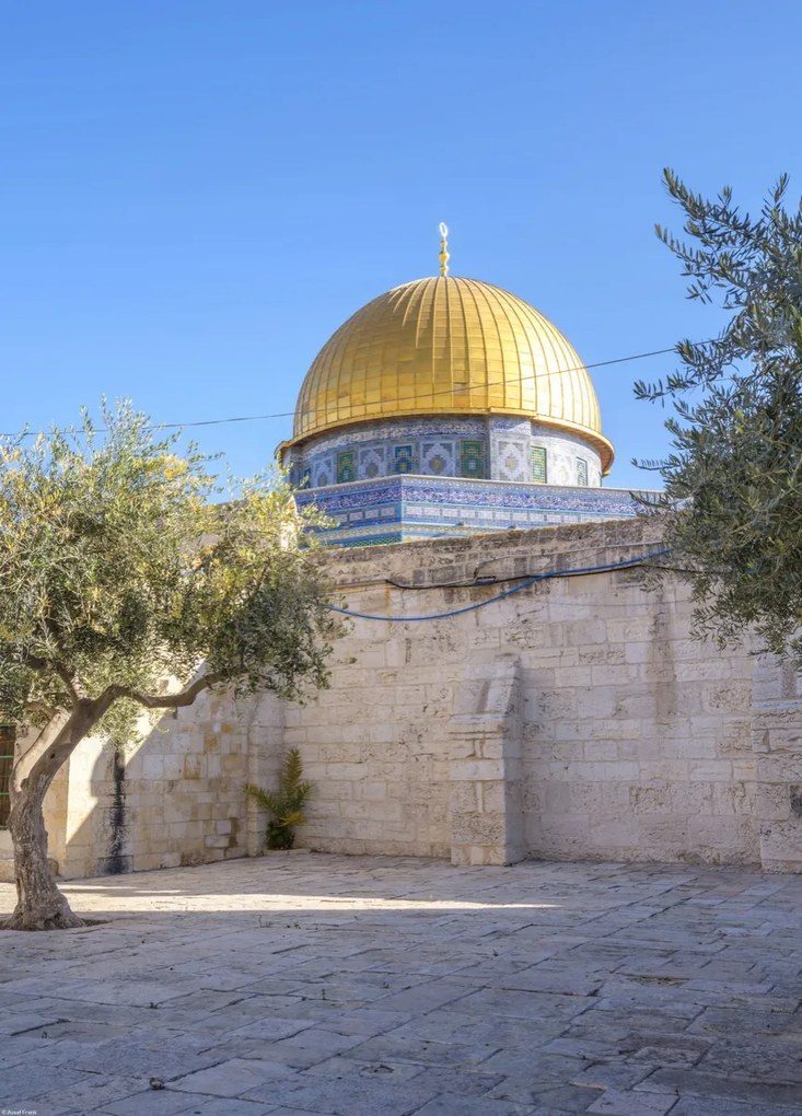 Poszter 39,5x55cm Al-Aksza mecset, Assaf Frank