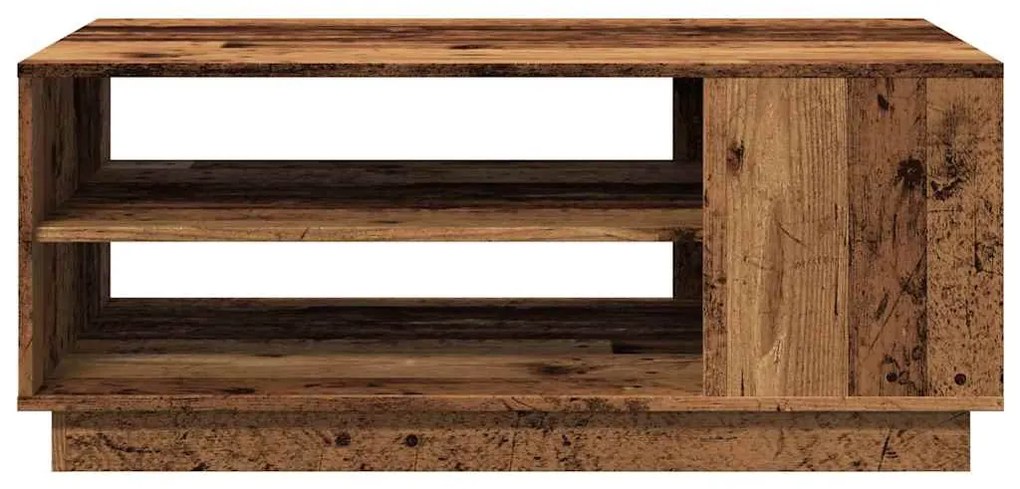 Antik fa színű szerelt fa dohányzóasztal 102 x 55 x 43 cm