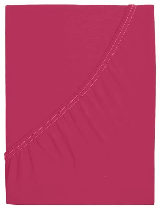Jersey lepedő ALVORA 180x200 cm bordó