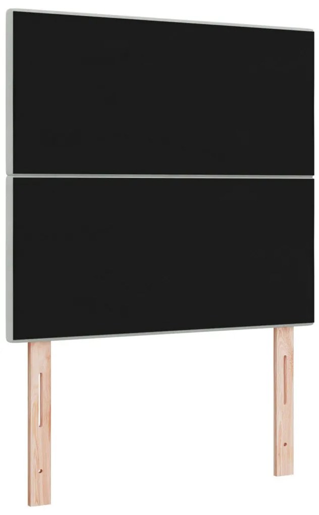 Fejtábla Gombos Tűzött Világosszürke 90 cm Bársony