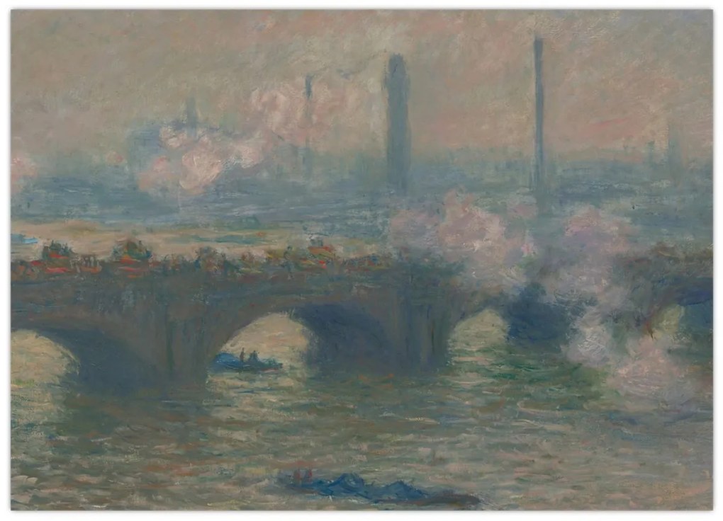 Kép - Claude Monet, Waterloo Bridge, Gray Day, reprodukciók (70x50 cm)