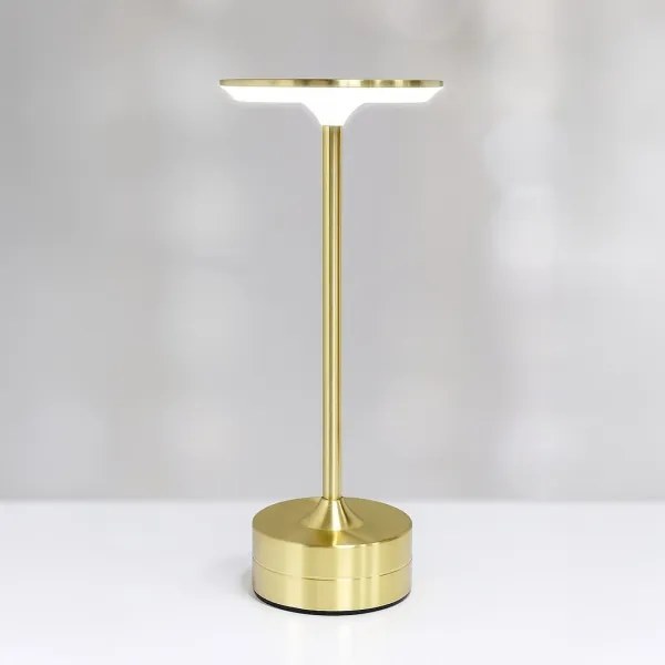 LED újratölthető érintőkapcsolós asztali lámpa TAVOLO LED/2,5W/5V 2400 mAh 3000-6000K arany