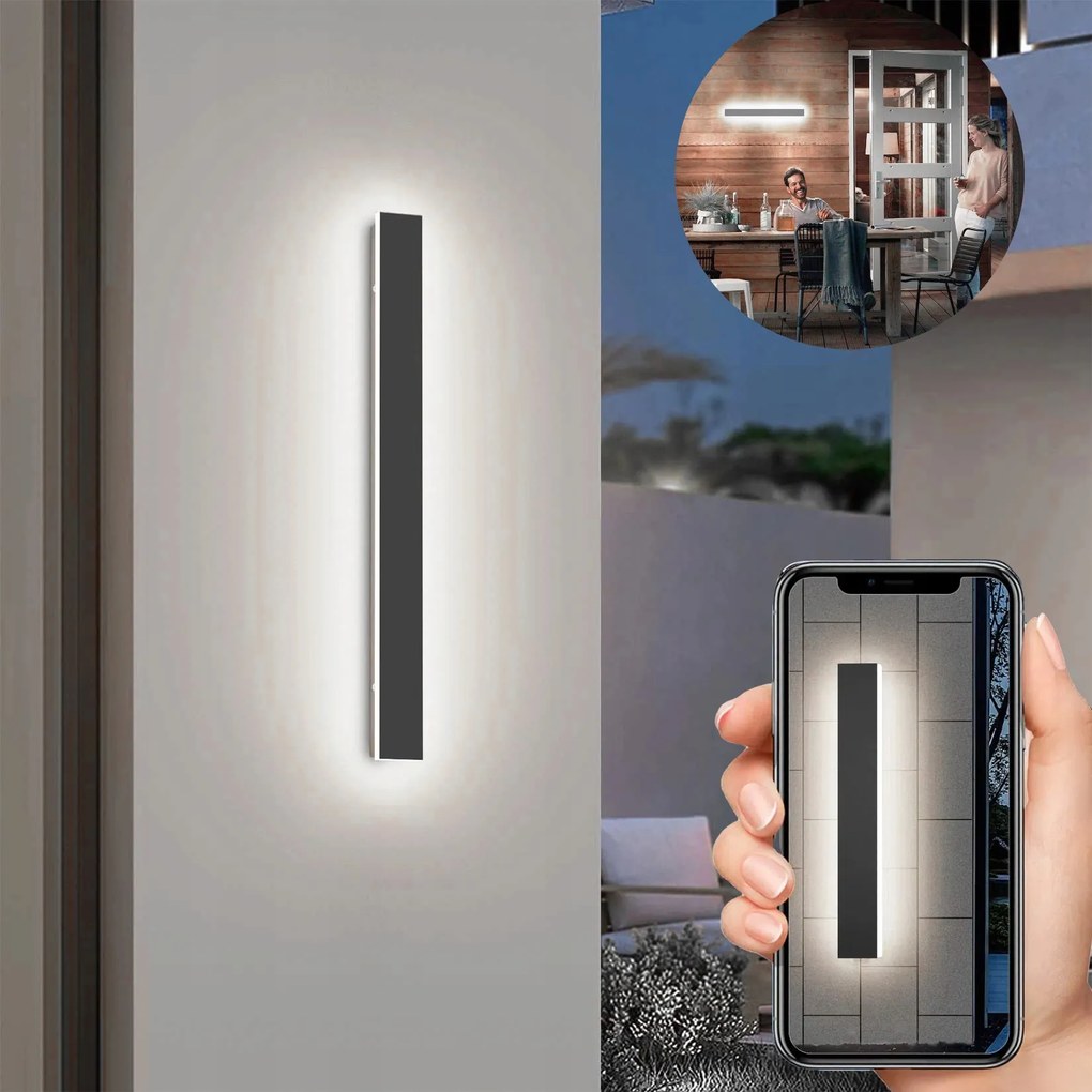 Led Homlokzati Lámpa Kerti Fali Lámpa 60CM kültéri IP65